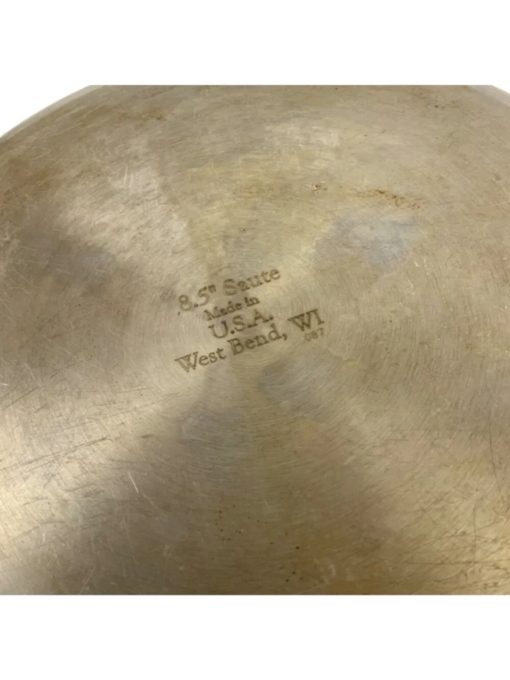 West Bend 8.5 inch Stainless Steel Saute Pan With Black Handle Made In USA